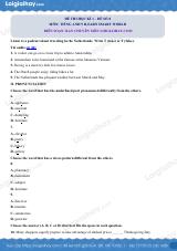 Đề thi học kì 1 Tiếng Anh 9 iLearn Smart World - Đề số 8